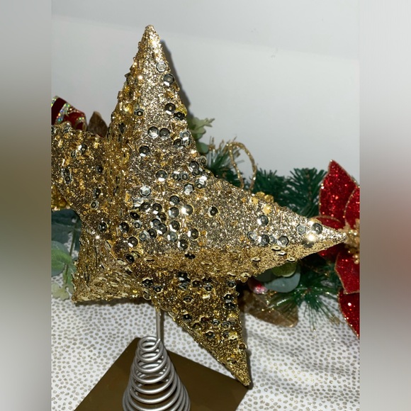 Pier 1 Gold Sequin Tree Topper - Picture 4 of 10